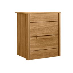 Mesa Criado Mesinha de Cabeceira Quarto Mudo Box Cama Duas Gavetas - 1