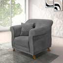 Ver imagem 7 de Poltrona Amsterdam Suede Cinza - Lucadi Home