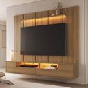 Ver imagem 1 de Rack com Painel para TV até 75 Polegadas 200x136cm Horizonte CabeCasa MadeiraOriginals Marrom Freij