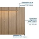 Ver mais imagens de Rack com Painel para TV até 75 Polegadas 200x136cm Horizonte CabeCasa MadeiraOriginals Marrom Freij