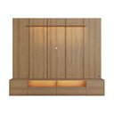 Ver imagem 2 de Rack com Painel para TV até 75 Polegadas 200x136cm Horizonte CabeCasa MadeiraOriginals Marrom Freij