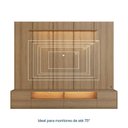 Ver imagem 4 de Rack com Painel para TV até 75 Polegadas 200x136cm Horizonte CabeCasa MadeiraOriginals Marrom Freij