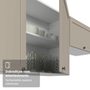Ver mais imagens de Armário Aéreo 120 cm 2 Portas Branco/Crema Vik Madesa