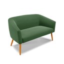 Ver imagem 3 de Kit 01 Namoradeira 02 Lugares e 02 Poltronas Giratória Stella Suede Base Madeira MA30 - D’Rossi - Ve