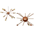 Lustre Pendente Moderno Sputinik Atomo Cobre 12L - 2