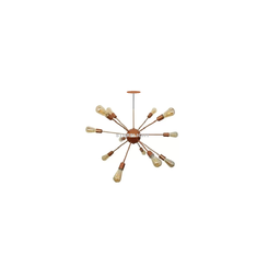 Lustre Pendente Moderno Sputinik Atomo Cobre 12L - 1