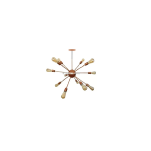 Lustre Pendente Moderno Sputinik Atomo Cobre 12L