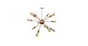 Ver imagem 1 de Lustre Pendente Moderno Sputinik Atomo Cobre 12l