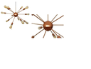 Ver imagem 2 de Lustre Pendente Moderno Sputinik Atomo Cobre 12l