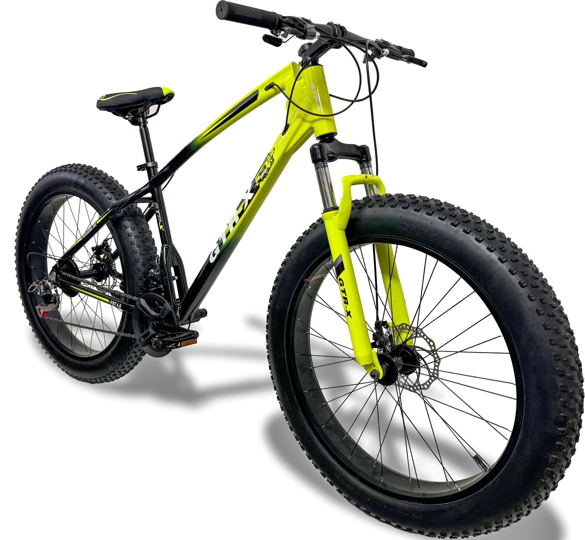 Bicicleta Fat Bike Gtr-x Aro 26 Freios Disco Alumínio Shimano Quadro 17 Amarelo/preto - 2