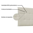 Ver imagem 3 de Cabeceira Painel King 1,95m Verona Corano - Pallazio - Marfim
