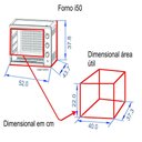 Ver imagem 3 de Forno Elétrico de Bancada 50 Litros Fogatti Black I50 Preto 220v