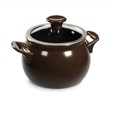 Caçarola de Cerâmica New Premiere 18 Cm 3 Litros Chocolate Ceraflame