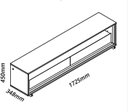 Ver imagem 5 de Rack para Tv 1.7 com Led Requinte Naturale com Off White - Gelius Móveis