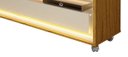 Ver imagem 4 de Rack para Tv 1.7 com Led Requinte Naturale com Off White - Gelius Móveis