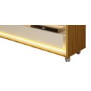 Ver imagem 4 de Rack para Tv 1.7 com Led Requinte Naturale com Off White - Gelius Móveis