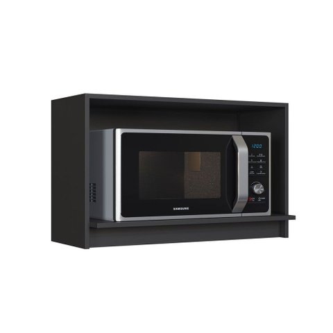 Armário Aéreo Cozinha 80 Cm Diamante Chumbo - Indékes