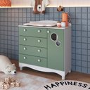 Ver imagem 6 de Conjunto para Quarto Infantil com Guarda-roupa e Cômoda Trocador Encanto