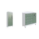 Ver imagem 2 de Conjunto para Quarto Infantil com Guarda-roupa e Cômoda Trocador Encanto