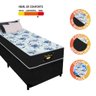 Cama Box Baú Solteiro Paulista Gazin 88x188x61cm Preto/Branco - Suporta até 80kg por Pessoa - 6