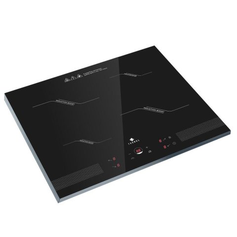 Cooktop 4 Bocas de Indução Vitrocerâmico Preto 220v