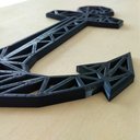 Ver imagem 3 de Quadro / Quadrinho Âncora 28cm - Marinheiro, Decoração:Preto