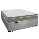 Ver imagem 6 de Cama Box Baú Casal Suede + Colchão Sereneprime Molas Ensacadas 138x188x69 Cinza
