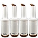 Ver imagem 1 de Kit 4 Garrafa Plástica Store'n Pour 1l Marrom Weck Coquetelaria Bar Destilados