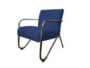 Ver imagem 1 de Poltrona Decorativa Bela Suede Azul Marinho Braço Cromado Ms Decor