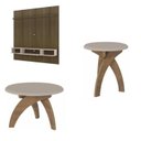 Ver imagem 2 de Conjunto 3 Peças Mesa de Apoio Mesa de Centro Jade e Painel Belluno