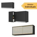Ver imagem 2 de Kit Armário Cozinha Aéreo Canto 90cm com Aéreo 70cm e Aéreo 120cm Veneza Multimóveis Mp2287