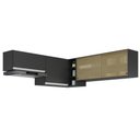 Ver imagem 1 de Kit Armário Cozinha Aéreo Canto 90cm com Aéreo 70cm e Aéreo 120cm Veneza Multimóveis Mp2287