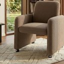Ver imagem 2 de Poltrona Roma Decorativa Bouclê para Sala Matrix Cor:bouclê Marrom