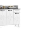Ver imagem 5 de Kit de Cozinha Compacta Rubi Smart c/6 Portas e 1 Gaveta 105cm Branco - Telasul