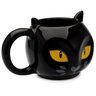 Caneca 3D gatinho preto 300 ml caneca cerâmica gato preto - 2