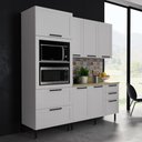Ver imagem 1 de Cozinha Modulada 4 Peças com Torre Quente e Tampo MDF 190cm Grazi Tecnomobili