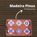 Ver imagem 6 de Bandeja de Madeira Cantinho Café Servir na Cama Grande Decor Cor:azulejo Português