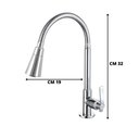 Ver imagem 2 de Torneira Cozinha Pia Gourmet Mesa Flexível em Metal Inox