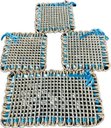 Ver imagem 3 de Kit 4 Peças Descanso de Panela Esteira Sisal Azul Claro