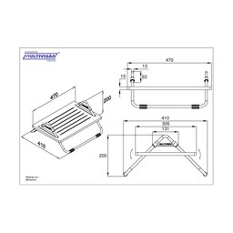 Apoio de Pe Multivisão Apoio-pr 19.5x47x41cm Ergonomia Apoio-pr-ecommerce - 3