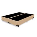 Ver imagem 1 de Cama Box Blindado King Bipartido Loja Xerife Sintético Bege 40x193x203