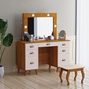 Ver imagem 1 de Penteadeira Feminina com Assento Melbourne Freijó Maní