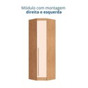 Ver imagem 5 de Guarda-Roupa Modulado 3 Peças Infinity Marrom/Cedro/Blush