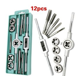 Jogo Tarracha Cossinete Macho Femea Kit 12 Peças Pente Abre Rosca Aco Madeira Aluminio Profissional - 3