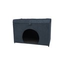 Ver imagem 1 de Puff Pet Baú Estofado para Cachorro e Gato - Cinza Escuro