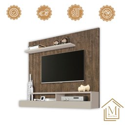 Home Suspenso Aquarius Cor:canela Off White - Painel Tv Mizza Decor - 6