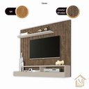 Ver imagem 5 de Home Suspenso Aquarius Cor:canela Off White - Painel Tv Mizza Decor