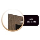 Ver imagem 4 de Home Suspenso Aquarius Cor:canela Off White - Painel Tv Mizza Decor