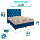 Ver imagem 3 de Conjunto Cama Box Blindado Casal + Colchão D33 Maxsono Paropas + Cabeceira