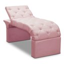 Ver imagem 1 de Maca Estofada Estética Cílios Regulável Spa Veludo Ivete Rosê